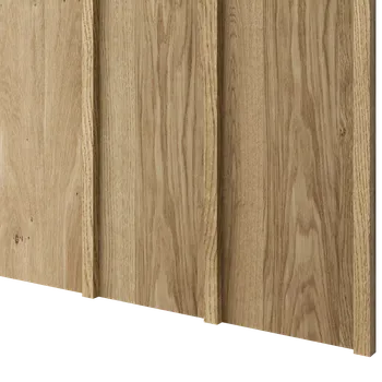 Obklad Lamele 3D Designový obkladový panel JAPANDI (MDF), DUBOVÁ DÝHA, 24 x 300 x 2750 mm (0,825 m2)