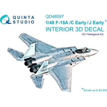Plastikový model Quinta studio 1/48 F-15A/F-15C Early/F-15J Early 3D&col.inter.