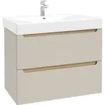 Koupelnová skříňka s umyvadlem Naturel Stilla 80x60x45 cm kašmír mat STILLADK08057U3