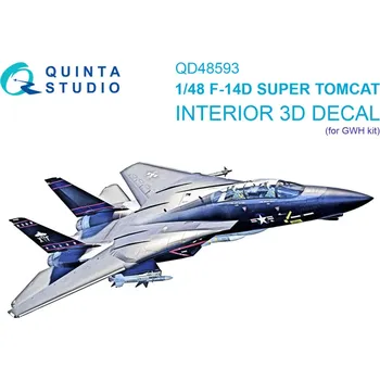 Plastikový model Quinta studio 1/48 F-14D Super Tomcat 3D-Print.&col.inter.(GWH)