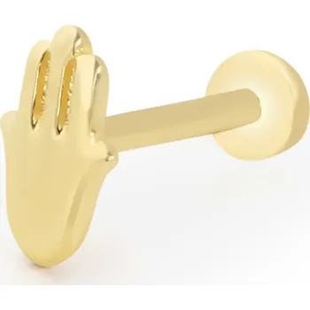 Piercing Lillian Vassago Zlatý piercing labreta fatimina ruka LLV92-GPI044LB