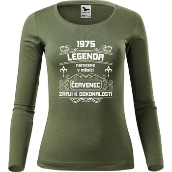 DOBRÝ TRIKO Dámské bavlněné triko Zraji k dokonalosti Velikost: M, Barva: Khaki