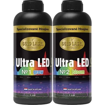 Hnojivo Gold Label Ultra LED no. 1 (grow) & no. 2 (bloom) 500ml