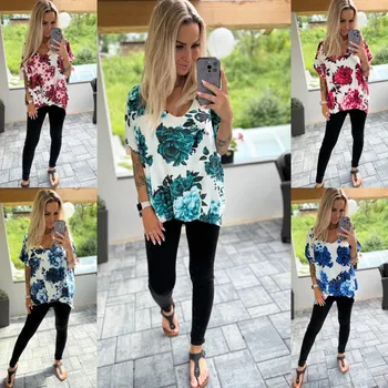 Prodloužená halenka FLOWER Výběr typu: 2