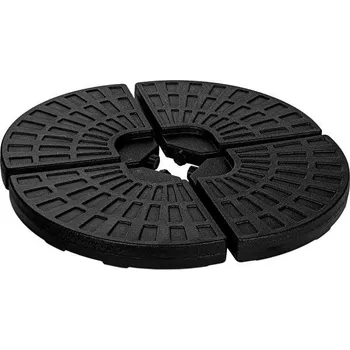 Stínicí technika STILISTA Podstavec na slunečník, 48 x 48 x 7,5 cm, černý