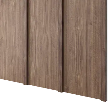 Obklad Lamele 3D Designový obkladový panel JAPANDI (MDF), OŘECH DÝHA, 24 x 300 x 2750 mm (0,825 m2)