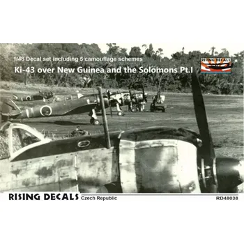 Plastikový model Rising Decals 1/48 Decal Ki-43 o. New Guinea & the Solomons Pt.1