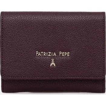 Peněženka Kožená peněženka Patrizia Pepe dámská, béžová barva, CQ7081 L001 CQ7081.L001 49A, vel. ONE SIZE