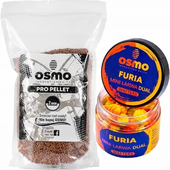 OSMO FURIA Larwa Wafters + Krmítko na pelety Pro Pellet Feeder 2 mm