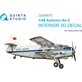 Plastikový model Quinta studio 1/48 Antonov An-2 Colt 3D&col.interior (HOBBYB)