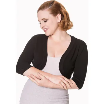 Bolerko Banned Retro bolerko Hudson - Black Velikost: 4XL (UK 22)