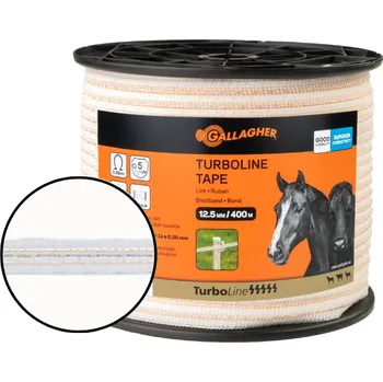 Ohradník Páska pro ohradník TurboLine 12,5mm, 400m, oranžovo-bílá