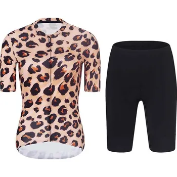 cyklistický dres RIVANELLE Cyklistický krátký dres a krátké kalhoty - WILDCAT II - hnědá/černá