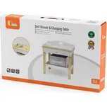 Dřevěný přebalovací pult s vaničkou