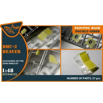 Plastikový model Clear Prop models 1/48 DHC-2 Beaver paint.mask double-sided (DORA)