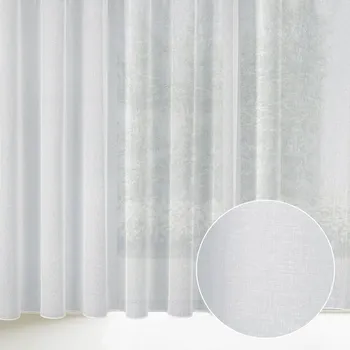 Záclona - bílý režný vzor s olůvkem ZAC-022 výška 315 cm Pouze metráž