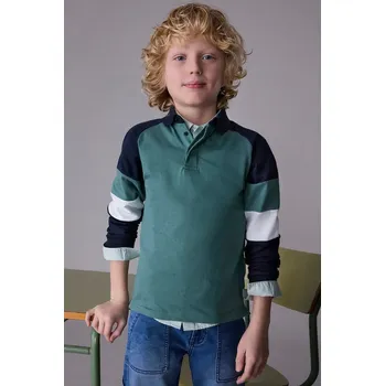 Dětské tričko s dlouhým rukávem Mayoral 7102.7B.Junior.9BYA zelená 77X, vel. 160