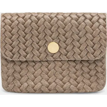 Peněženka Kožená peněženka Answear.LAB dámská, béžová barva M035.plecione.hak 80X, vel. ONE SIZE