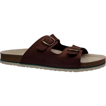 Pánské pantofle Letní vycházkové pantofle, Sázavan, hnědá: Hnědá Nubuk, velur (semiš) 32,4 50 G - standardní šíře (25548-25551)