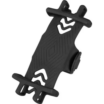 brašna na kolo Force držák telefonu na představec silikon (černá)
