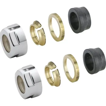 Radiátor AQUALINE ECO svěrné šroubení pro Měď, 15mm, nikl (pár) CP9990