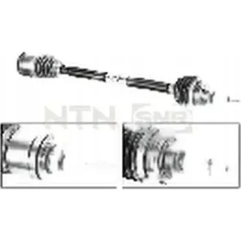 Brzdová hadice SNR DK50.002 Hřídel pohonu