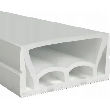 LED páska LED profil silikonový plochý P4020 bílý kryt pro LED pásky 2x10 mm