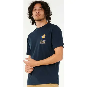 Tričko Rip Curl AOTS - CODY WELSH PALMS TEE Dark Navy velikost XL