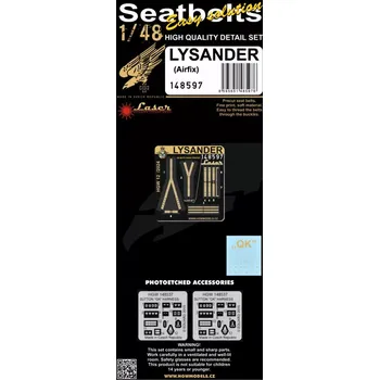 Plastikový model HGW 1/48 Seatbelts Lysander (AIRF)