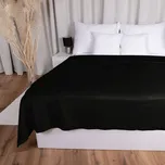 Sametový přehoz na postel Velvet Premium SVP-041 Černý 140x200 cm