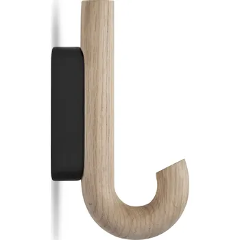 Věšák Gejst, Háček na zeď Gejst světlý dub 13,3 cm černý - Formadore