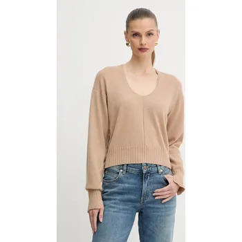 Dámský svetr Kašmírový svetr Twinset 252TP3493 béžová 80X, vel. S