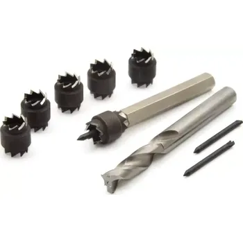 Příslušenství k frézce GEKO G02797 Frézky, sada pro odvrtání bodových svárů, 9 dílů