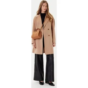 Dámský kabát Marella Vlněný kabát Good 2523016031 Béžová Regular Fit 40