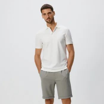 Pánské kalhoty Reserved - Šortky regular fit - světle zelená - 613EF-70X - 613EF-70X-XL