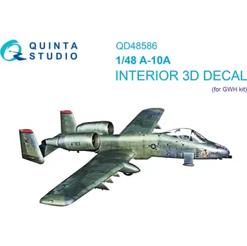 Plastikový model Quinta studio 1/48 A-10A Warthog 3D-Print.&col.interior (GWH)