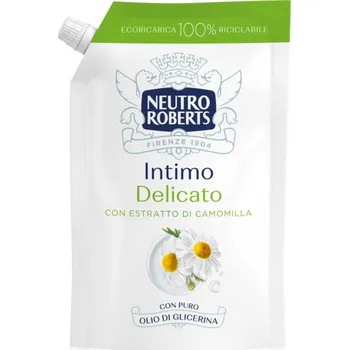 Intimní hygienický prostředek Neutro Roberts Intimo Delicato gel na intimní hygienu s heřmánkem náhradní náplň 400 ml