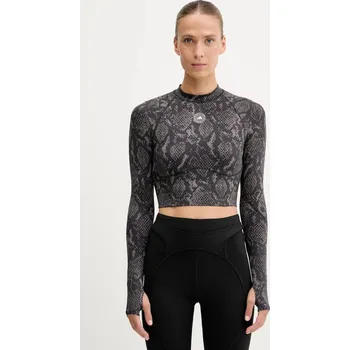 Pánské tričko Tréninkové tričko s dlouhým rukávem adidas by Stella McCartney TruePurpose JW4567 hnědá 98X, vel. XL