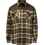 Pinewood Pánská lovecká košile Douglas Velikost: XL OliveGreen/Cr.White