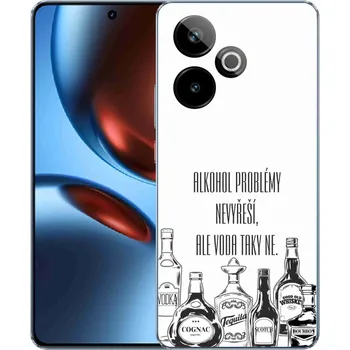 Pouzdro na mobilní telefon Gelový kryt mmCase na Realme GT 7 5G/GT 7T 5G - vtipný text bílé pozadí