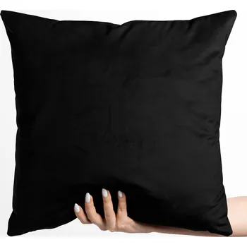 Povlak na dekorativní polštářek Sametový povlak na polštář Velvet Premium SVP-041 Černý 40 x 60 cm