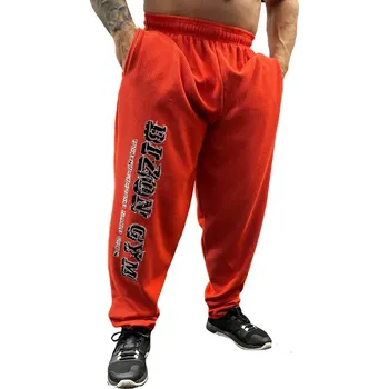 Bizon Gym Tepláky 131 - červená L