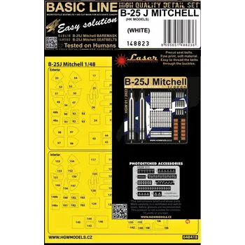 Plastikový model HGW 1/48 B-25J Mitchell - white (HKM) BASIC LINE