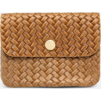 Peněženka Kožená peněženka Answear.LAB dámská, hnědá barva M035.plecione.hak 82X, vel. ONE SIZE