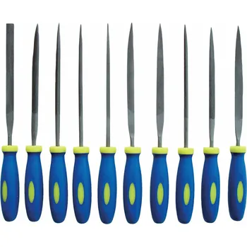 Pilníky jehlové 150 mm, různé druhy, sada 10 ks - EXTOL CRAFT EX8801