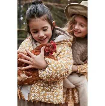 Dívčí bunda Dětská oboustranná bunda Mayoral 4444.6E.Mini.9BYA hnědá 98X, vel. 104