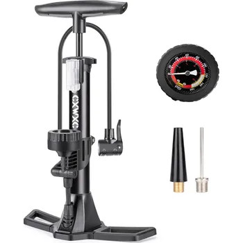 pumpička CXWXC cyklistická pumpa stojánková manometr 160 PSI SCHRADER PRESTA WOODS univerzální odolná