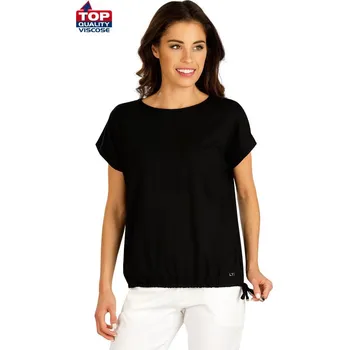 Černé elastické tričko LITEX volný střih L