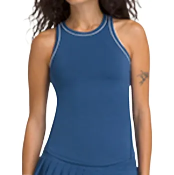 Dámský tenisový top Wilson Fieldhouse Tank Lite Court Blue Oblečení dámské: M