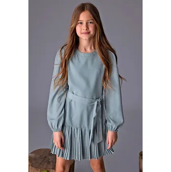 Dívčí oblečení Dívčí šaty Mayoral 7908.8A.Junior.9BYA tyrkysová 67X, vel. 152